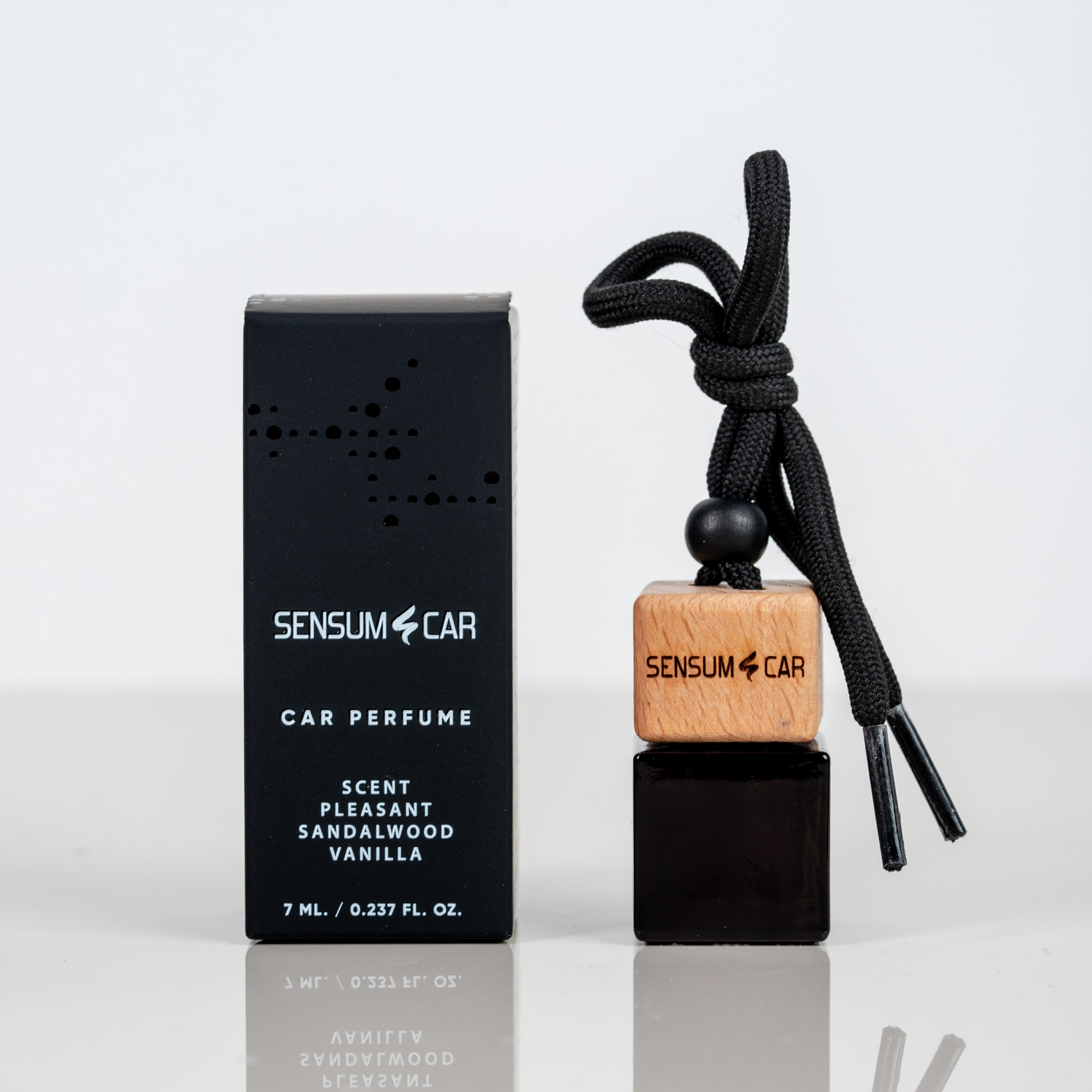 SENSUM CAR Luxury Perfume with hanging bottle - PLEASANT SANDALWOOD VANILLA